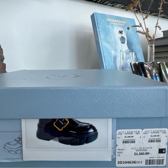 Prada Chunky Soled Derby Lace-up Loafers with Oversized buckle size 36 - Picture 11 of 16